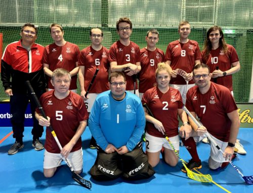 Erfolgreiches Trainingsmatch für das Unified Floorballteam von Special Olympics Österreich bei den Floorball Bunnies in Wien